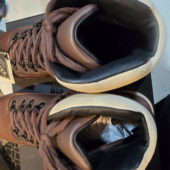 TIMBERLAND Euro Hiker Dark Brown / Black Mid GORE-TEX Waterproof Boot MENS 12 - Picture 10 of 15